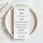 Floral Wedding Menu Cards | SRP1