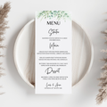 Floral Wedding Menu Cards | SRP1