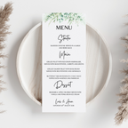 Floral Wedding Menu Cards | SRP1