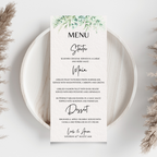 Floral Wedding Menu Cards | SRP1