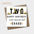 Construction Birthday Card