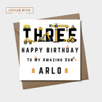 Construction Birthday Card