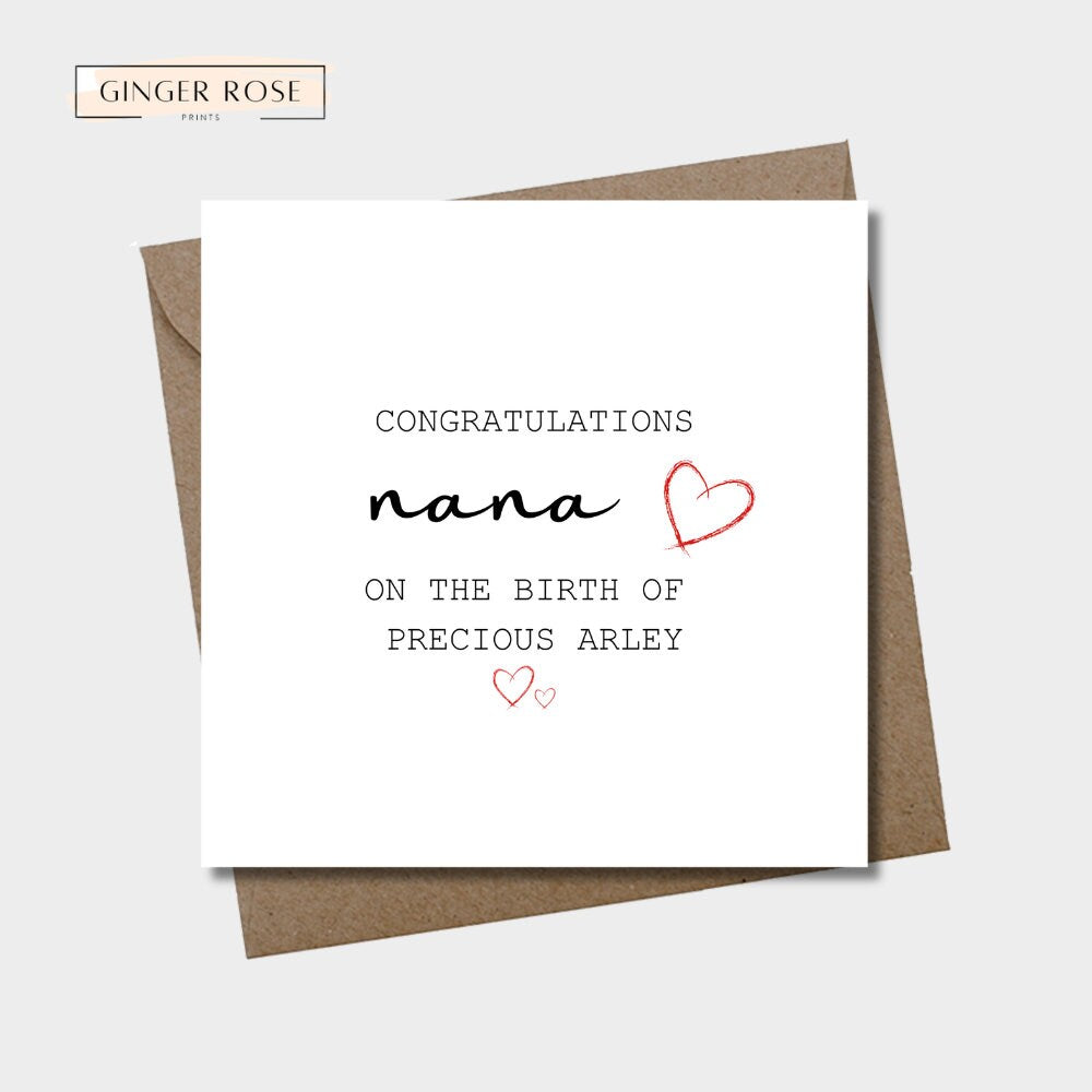 Congratulations On Becoming a Nanny Card