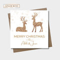 Personalised Merry Christmas Card | Reindeer Card