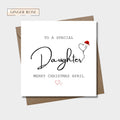 To A Special Daughter, Granddaughter, Goddaughter, Niece, Sister, Cousin, Mum Christmas Card
