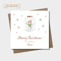 Snowman Snow-globe Card For Son, Grandson, Godson, Nephew, Cousin, Brother