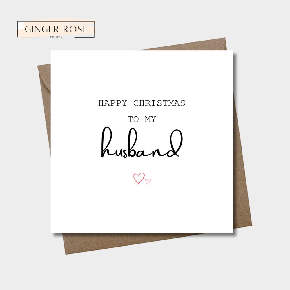 Happy Christmas To My Husband Card
