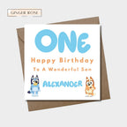 Bluey Birthday Card