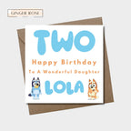 Bluey Birthday Card