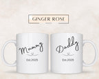 New Parent Mugs: Mummy & Daddy Gift Set