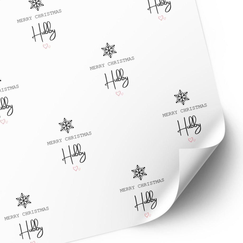 Snowflake Wrapping Paper for Hubby or Wifey