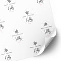 Snowflake Wrapping Paper for Hubby or Wifey
