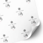 Snowflake Wrapping Paper for Hubby or Wifey