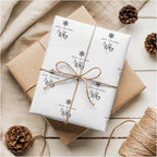 Snowflake Wrapping Paper for Hubby or Wifey