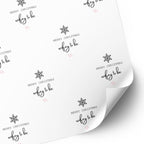 Snowflake Wrapping Paper for Hubby To Be or Wifey To Be