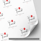 Special Friend Red Balloon Birthday Wrapping Paper