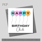 Happy Balloon Birthday Wrapping Paper