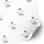 Snowflake Wrapping Paper for Hubby or Wifey