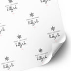 Snowflake Wrapping Paper for Hubby To Be or Wifey To Be