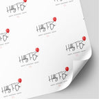 Hubby/Hubby To Be Balloon Birthday Wrapping Paper