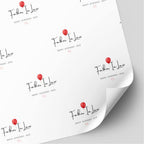 Dad/Step Dad/Father In Law Balloon Birthday Wrapping Paper