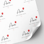 Cousin/Niece/Auntie Red Balloon Birthday Wrapping Paper