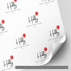 Hubby/Hubby To Be Balloon Birthday Wrapping Paper