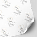 Forever and Always Wedding Day Wrapping Paper