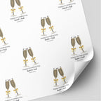 Champagne Wedding Day Wrapping Paper