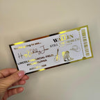 Personalised Country Music Foil Ticket