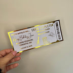 Personalised Country Music Foil Ticket