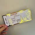 Personalised Paris Boarding Pass Foil Ticket