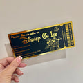 Personalised Disney On Ice Foil Ticket