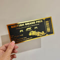 Personalised Grand Prix Foil Ticket