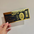 Personalised Darts Match Foil Ticket